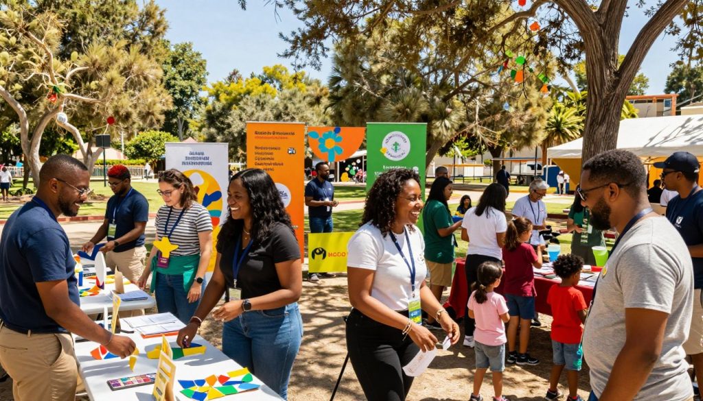 community events volunteers supporting local organizers
